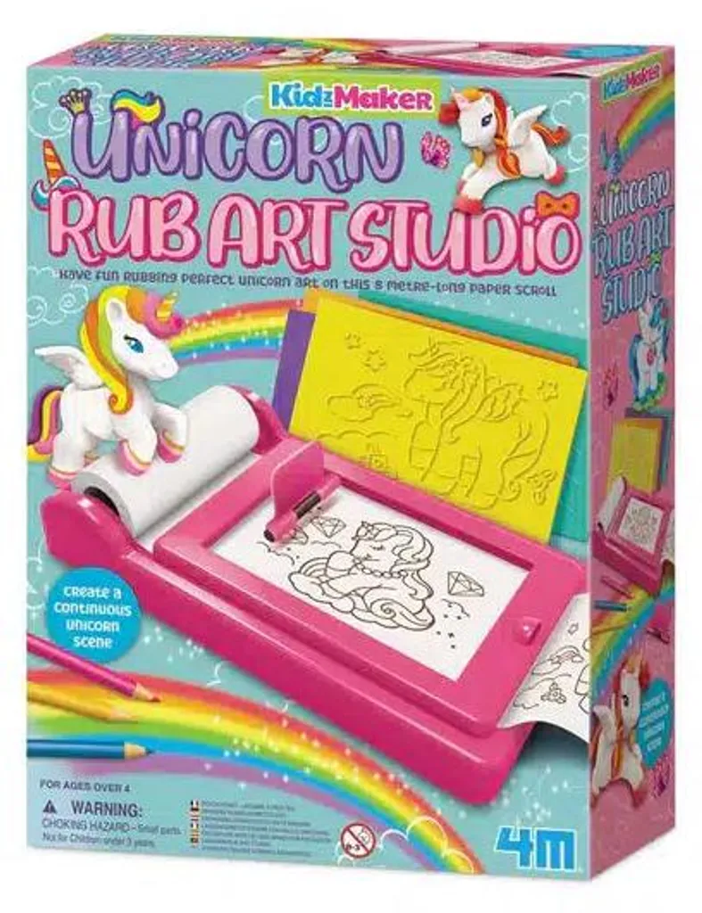 Bureau Artistique Licorne 4M avec Rouleau de Papier et Accessoires