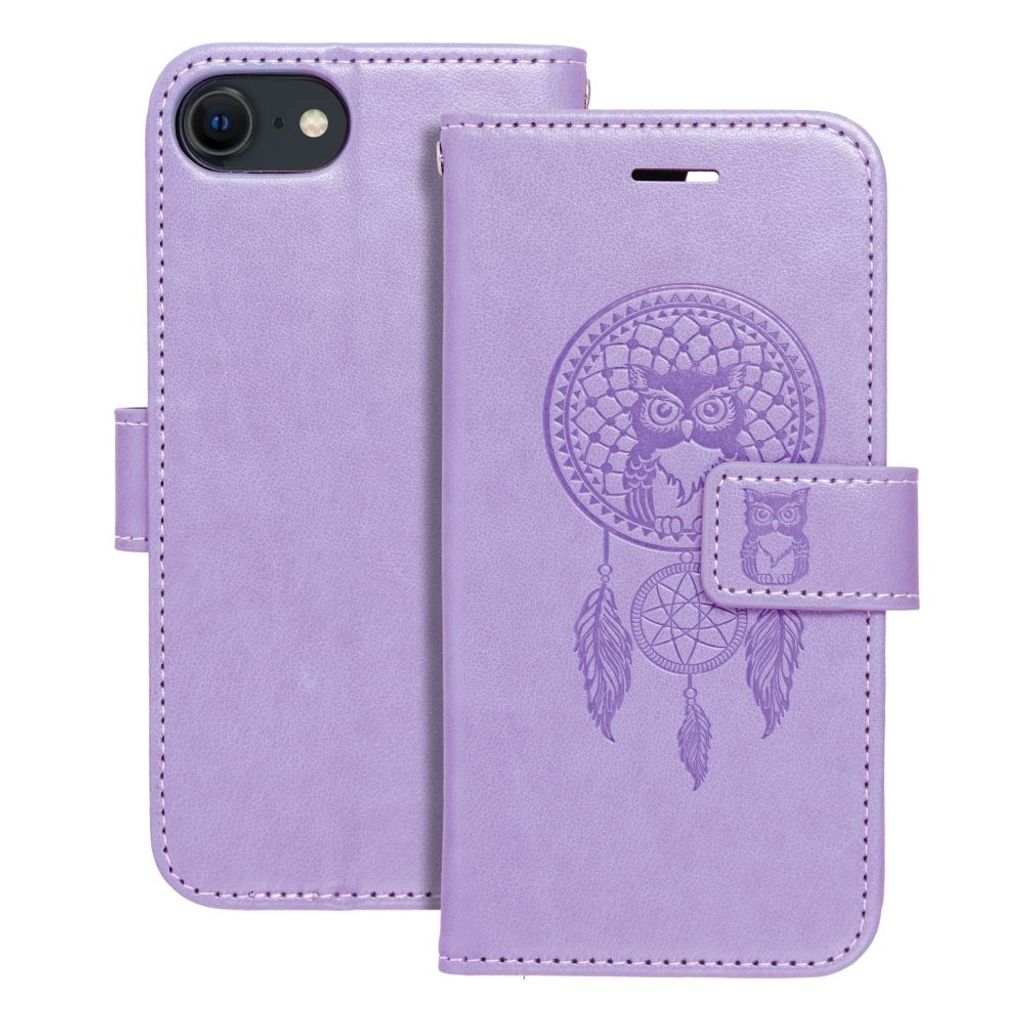 MEZZO Book Holster passend für IPHONE 7 / 8 / SE 2020 / SE 2022 Traumfänger lila