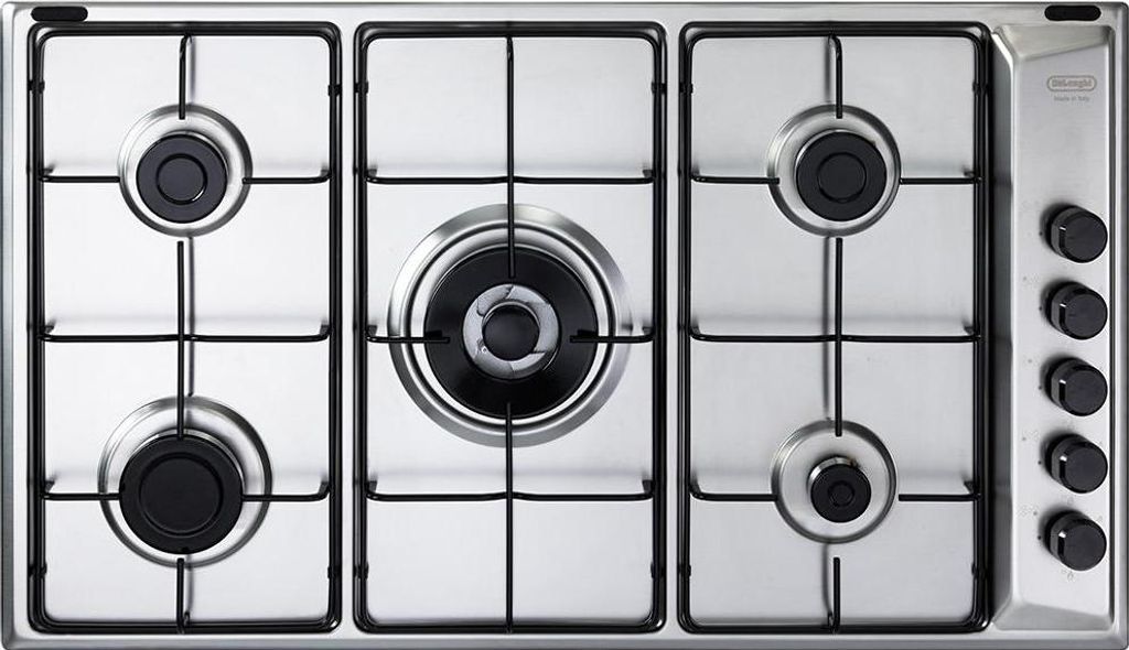 De'Longhi FLA 59 DD Einbaukochfeld Edelstahl 86 cm Gas 5 Brenner
