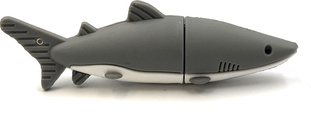 Onlineworld2013 Haifisch in Grau Funny USB Stick 64 GB USB 3.0