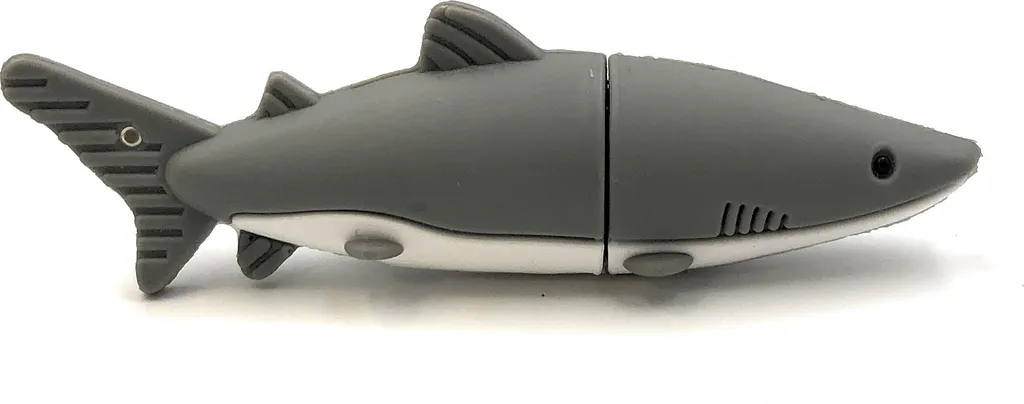 Onwomania Squalo Grigio USB 16GB - Chiavetta Divertente USB 2.0 Regalo