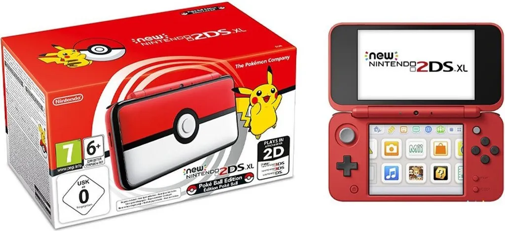 Nintendo New 2DS XL Handheld Konsole Pokemon POKEBALL Edition