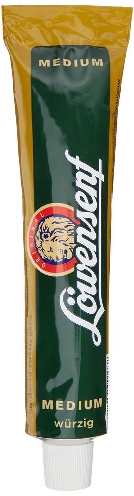 Średnio ostra musztarda lwia w tubce ze 100% naturalnych Zdjęcie produktu 