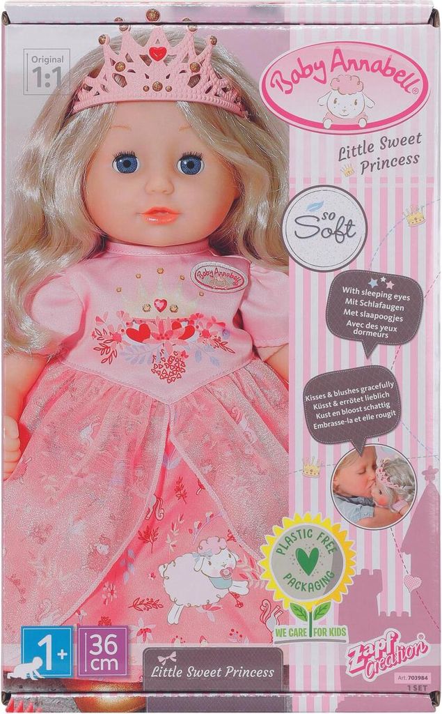 B.A. Little Sweet Prinzess 36cm rosa Produktbild 