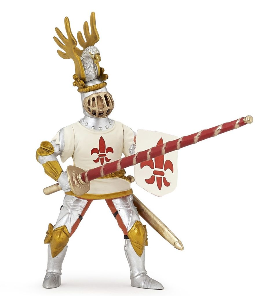 Papo Geschichte Weißer Ritter Fleur De Lys 39790 Produktbild 