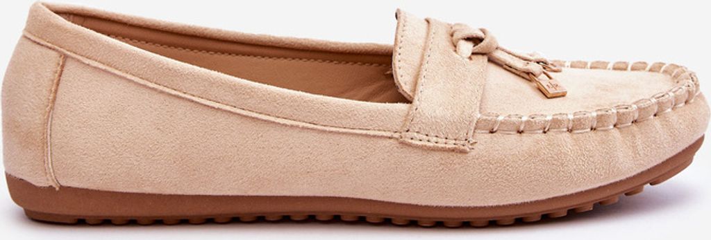 Klassische Wildleder-Loafer Beige Good Time 37 Produktbild 4