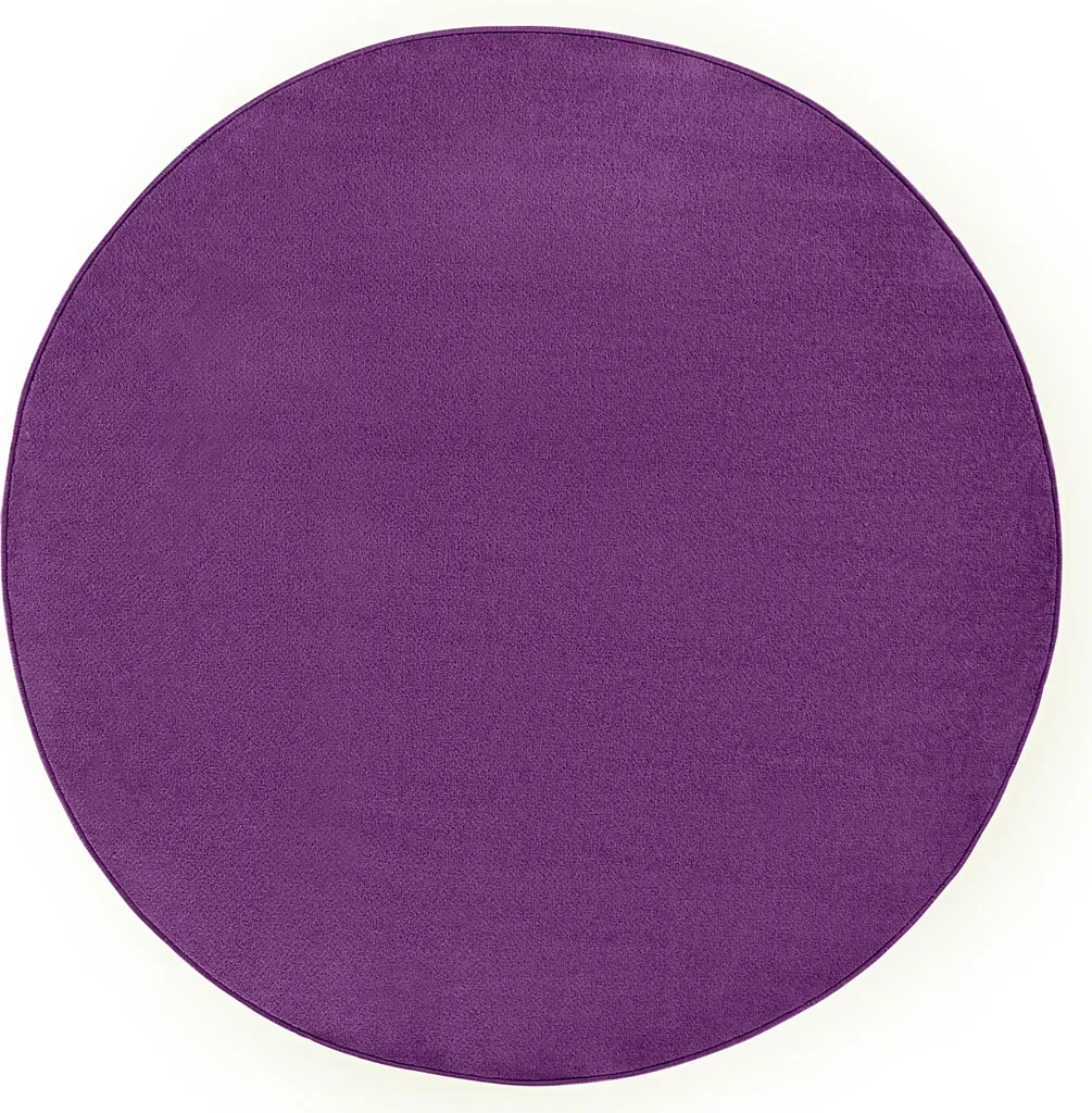 Tapis violet Hanse Home Fancy design rond avec fibres douces et ras