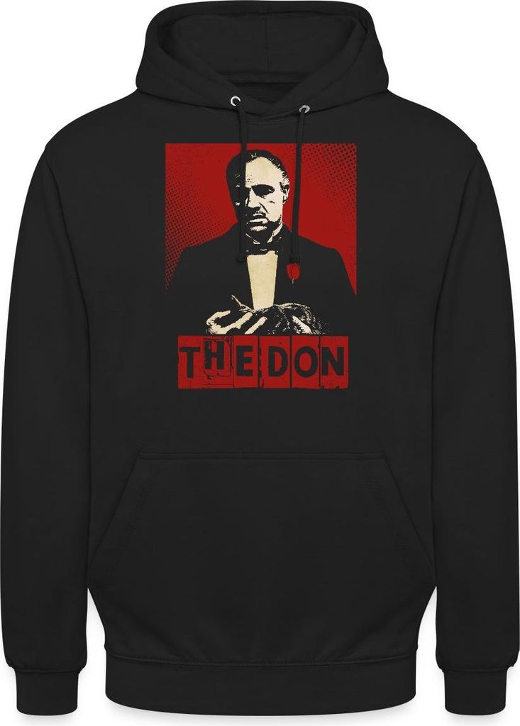 Spreadshirt Der Pate The Godfather The Don Uni Hoodie, XXL, Schwarz
