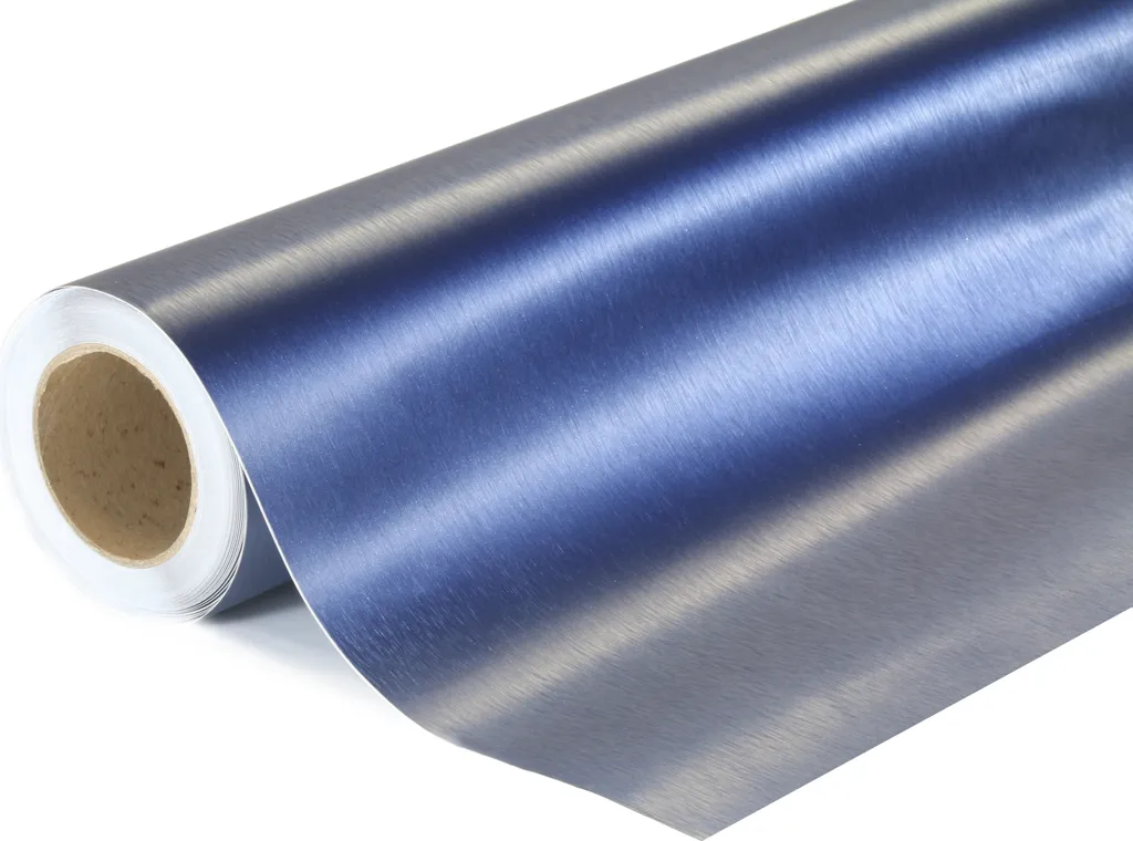 Film adhésif bleu foncé poncé 152x500cm pour covering auto et déco