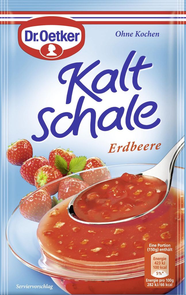 Dr. Oetker Kaltschale Erdbeere fruchtig leckere Dessertzubereitung 53g