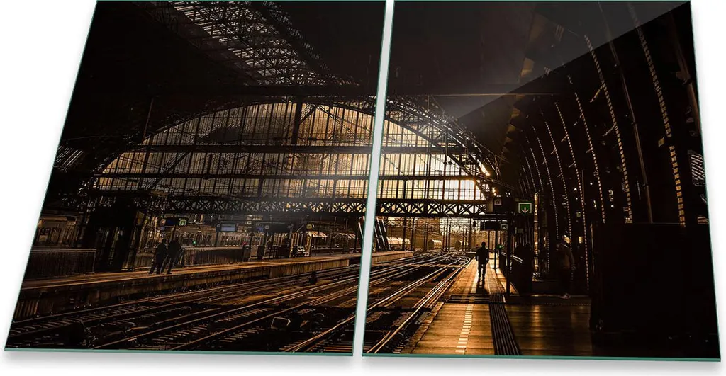 Copri Piano Cottura City Brown 2pz 40x52 - Tagliere Gigante in Vetro