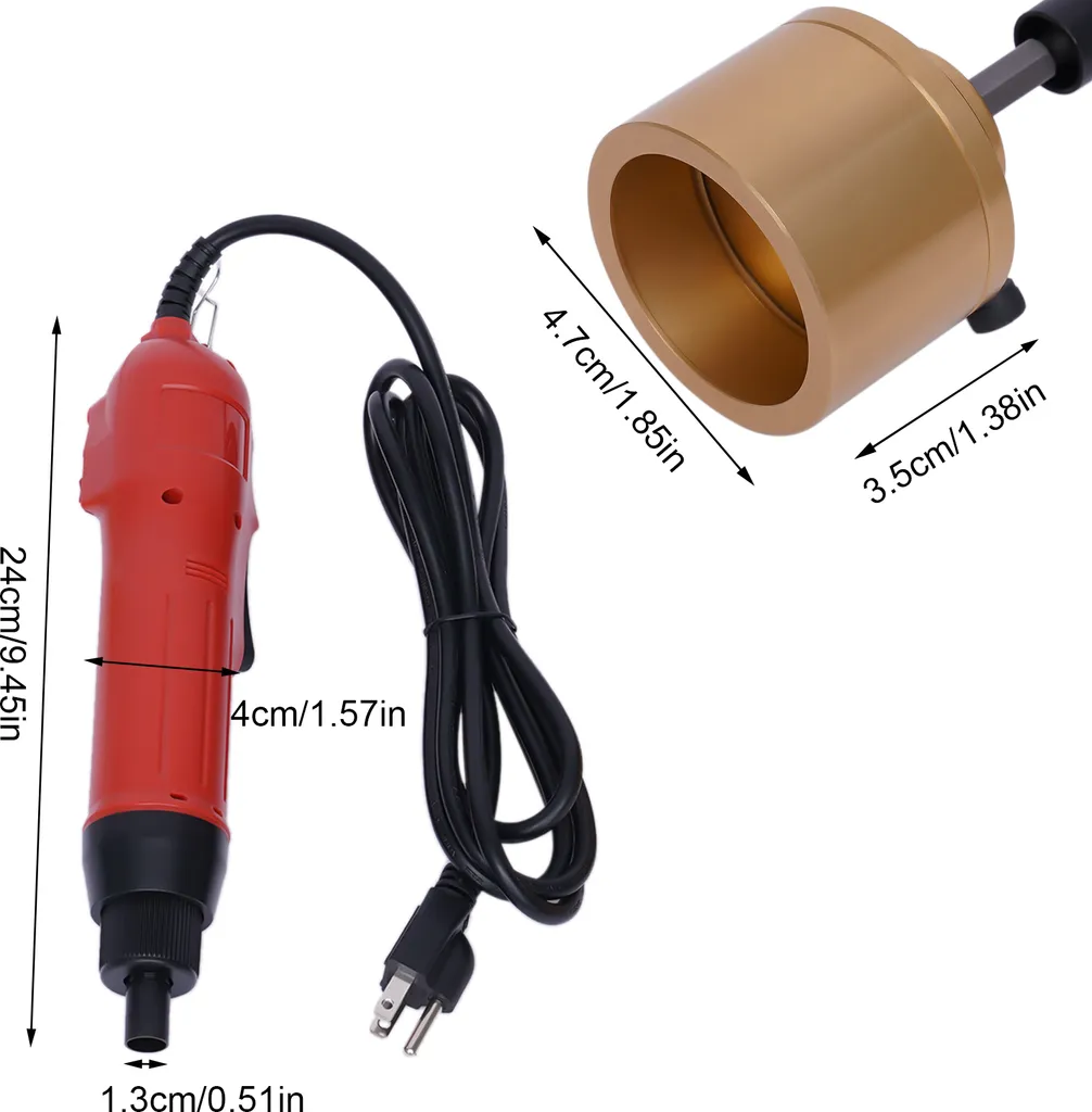 Vissage automatique de bouchons avec cette boucheuse électrique de table - 2