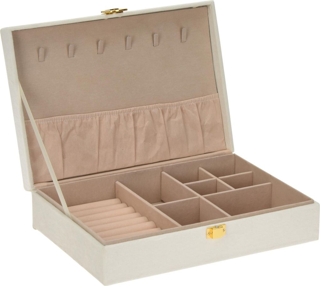 Bílá šperkovnice CLASSIC, 28 x 19 x 7 cm Obrázek produktu 