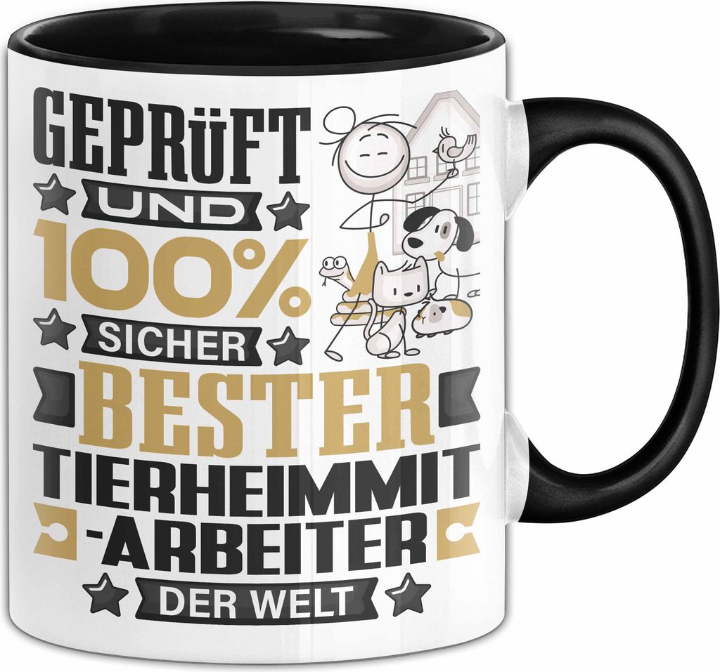 Tierheimmitarbeiter Geschenk Lustiger Spruch für Produktbild 
