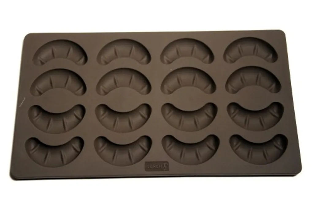 Lurch 65015 FlexiForm Moule à 16 Croissants à la Vanille Marron 17 x 30