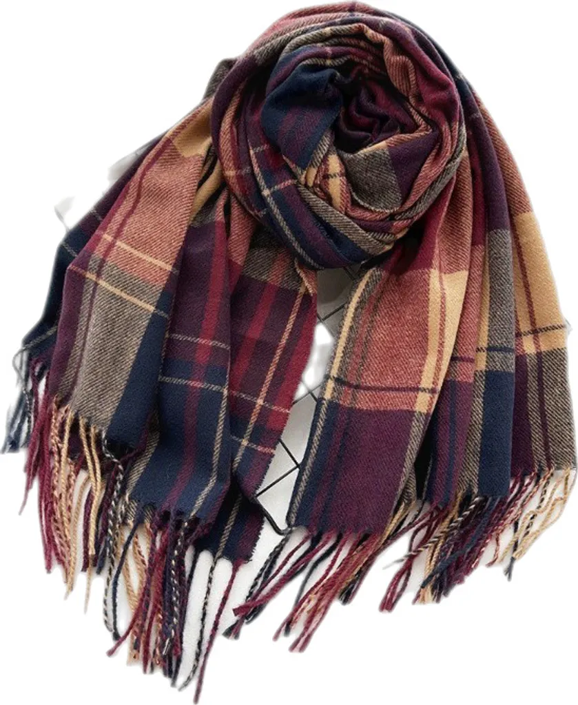 Sciarpa INF a Rete Cashmere - Caldo British Style per Uso Quotidiano