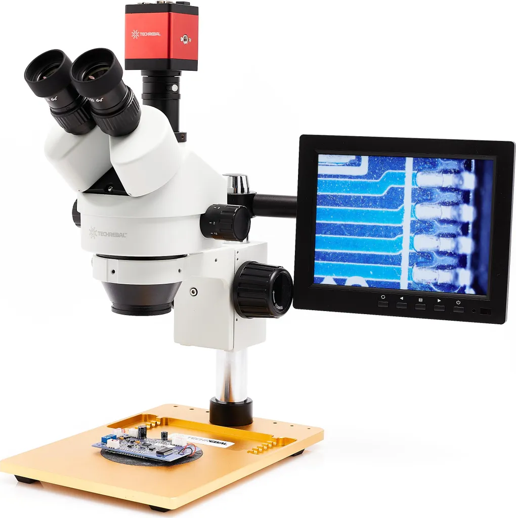 Écran microscope HDMI 8 pouces haute résolution VGA AV pour laboratoire