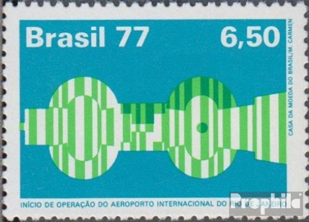 Briefmarken Brasilien 1977 Mi 1581 (kompl.Ausg.) postfrisch Eröffnung neuer Flughafen
