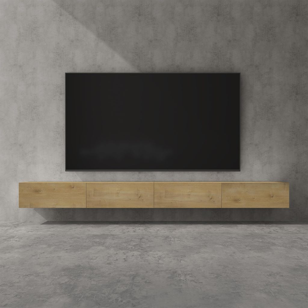 doporro TV Lowboard hängend Fernsehschrank Wohnzimmer | Produktbild 