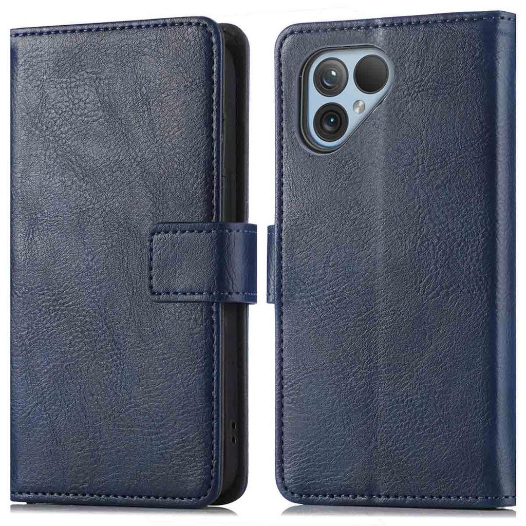 Funda Tipo Libro de Lujo para Fairphone 5 - Azul oscuro Imagen del producto 