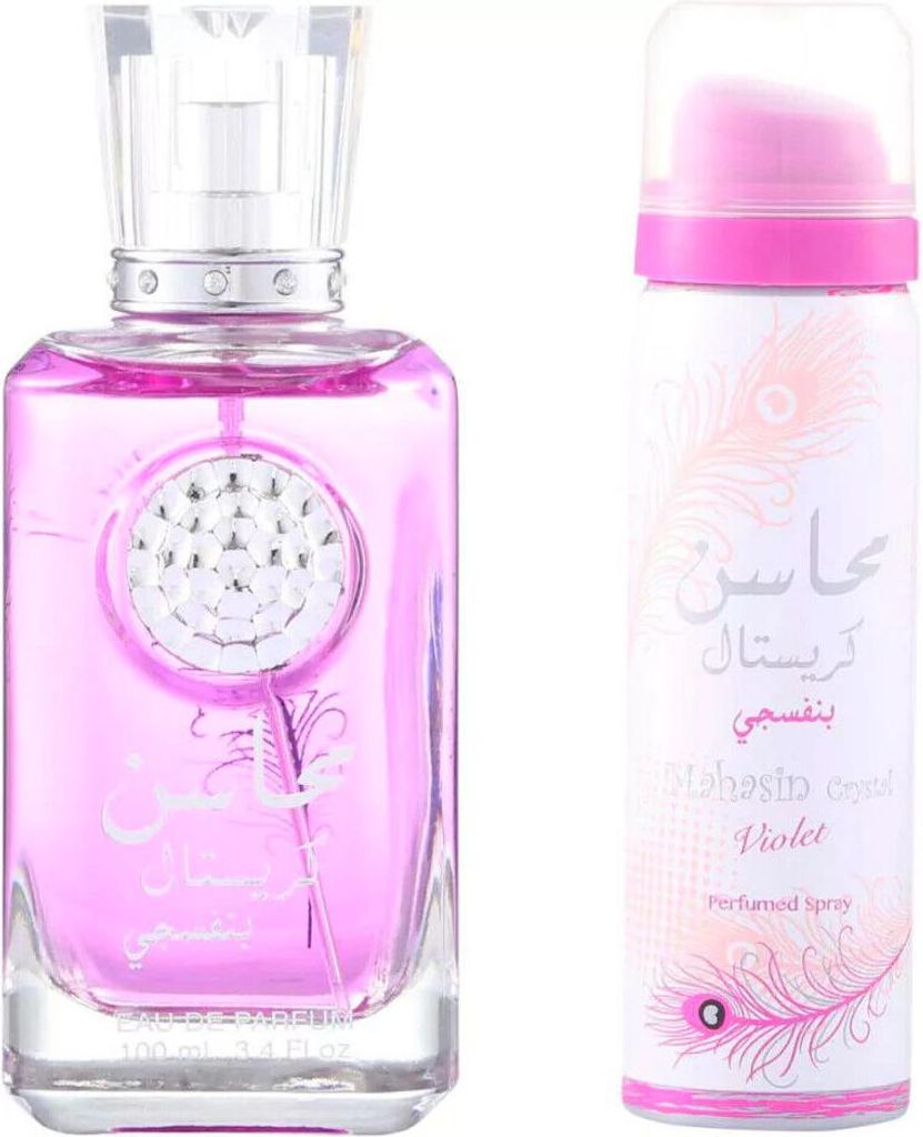 Lattafa Mahasin Cristal Violet EDP 100ml + deo