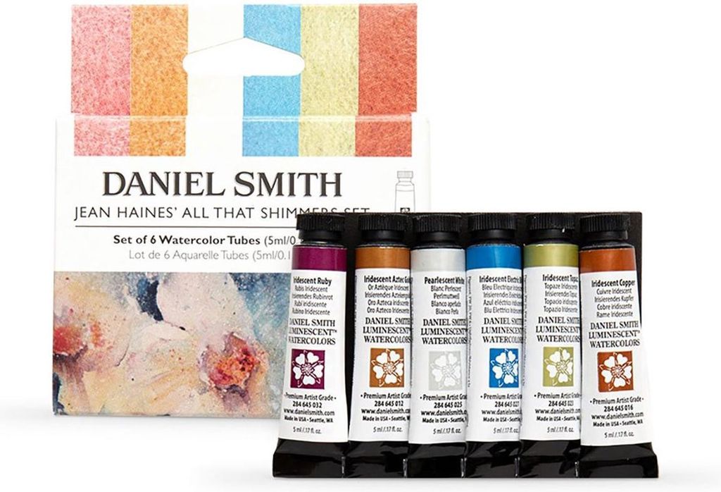 Daniel Smith Jean Haines - schimmernde Aquarelltuben Set - Aquarellfarbe - 6 Farben