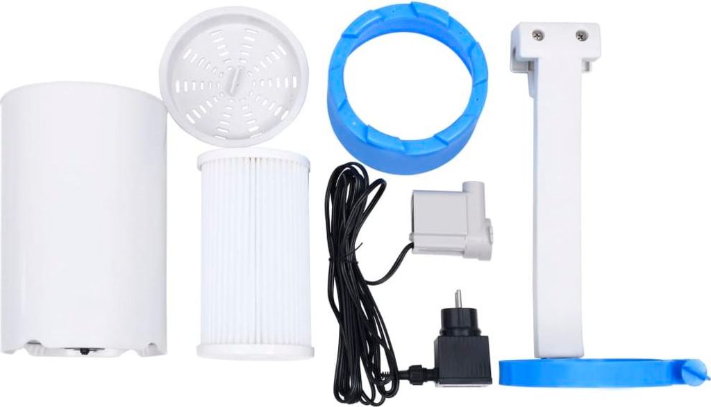 vidaXL Pool Einhängeskimmer und Pumpe mit Adapter 16 cm Produktbild 