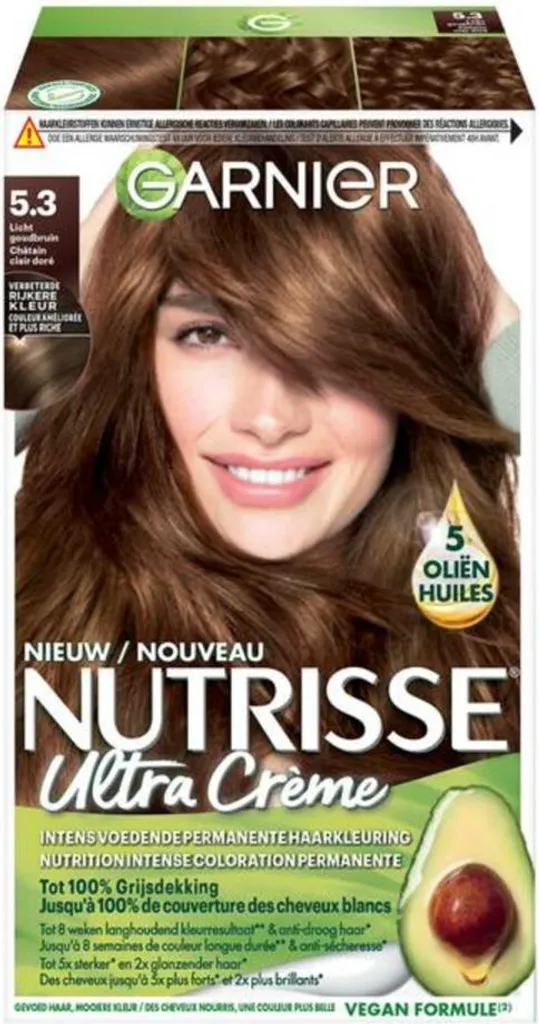 Garnier Nutrisse 5.3 Castano Dorato - Con 5 Oli Nutrienti