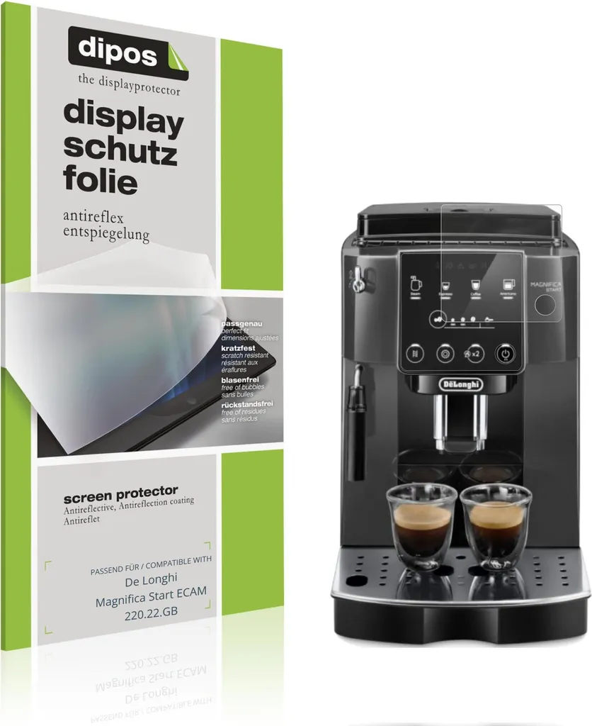 2 Pellicole dipos Antiriflesso per De Longhi Magnifica Start