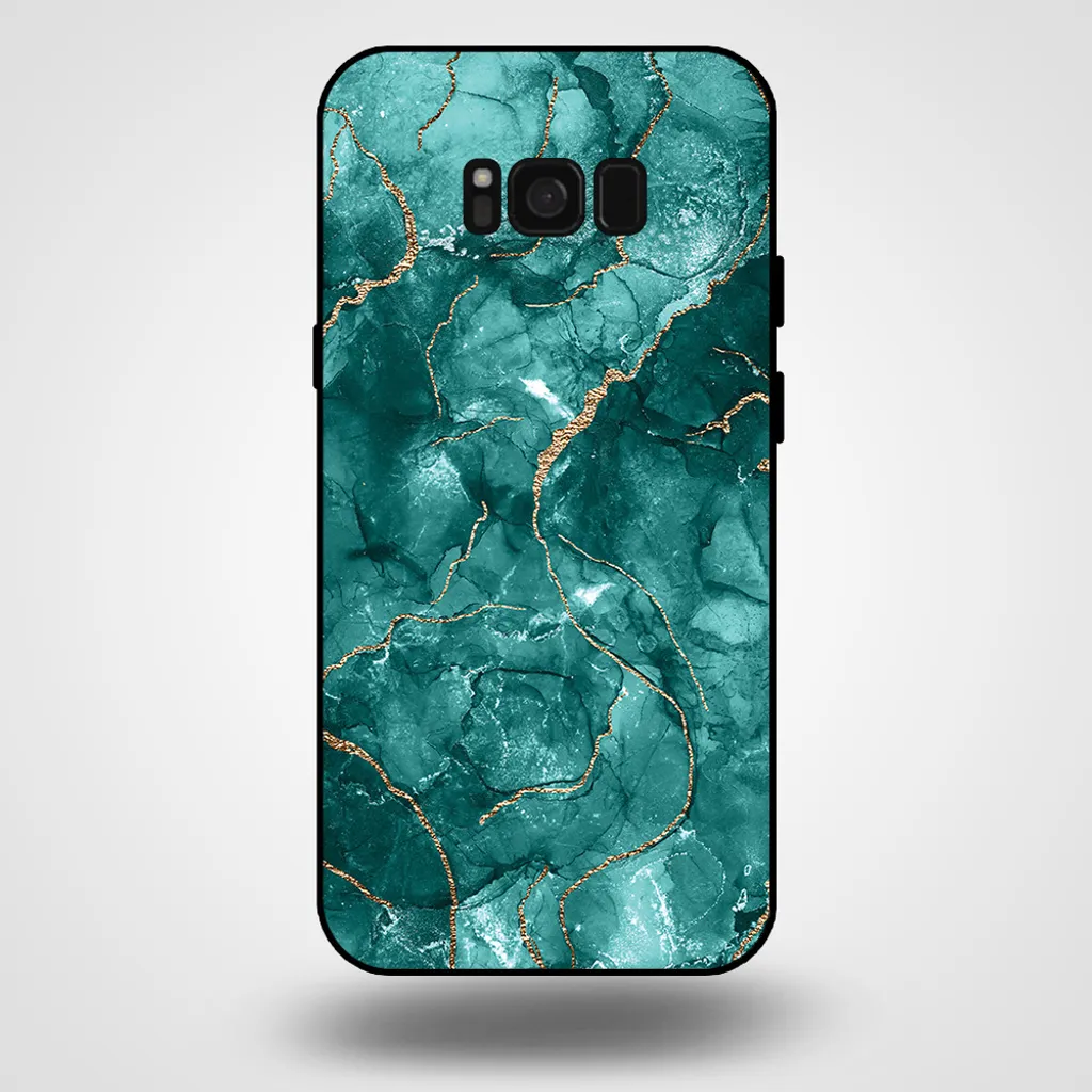 Cover Samsung S8 Marmo Verde Oro | Custodia TPU Elegante Smartphonica