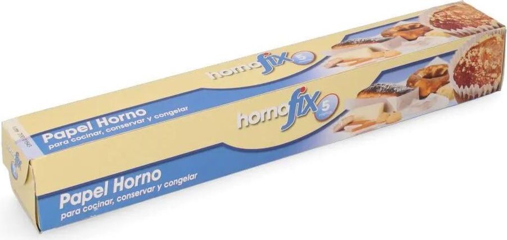 6 feste Backpapierrollen für Gemüse, 5 m, Backofen-Fix