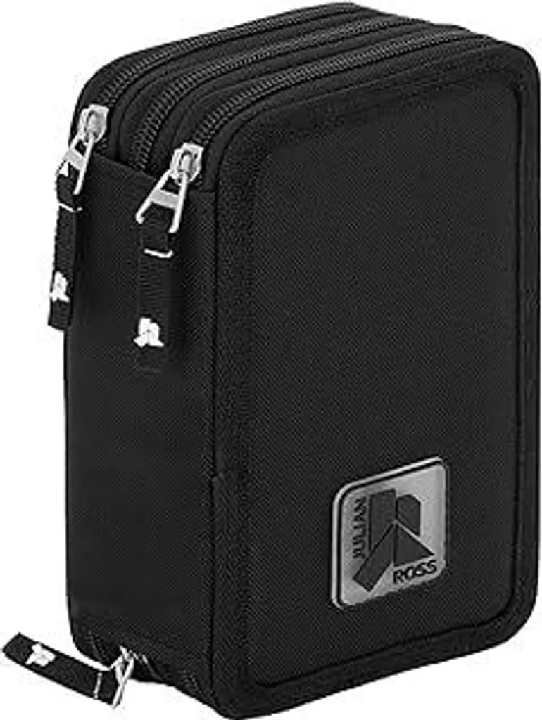 Offerta Astuccio Julian Ross 3 Scomparti Nero - Completo 45 Pezzi