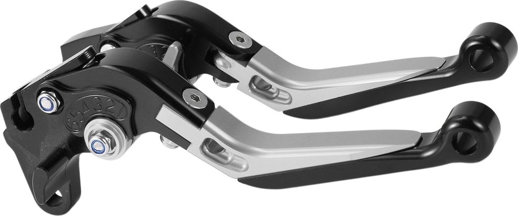 Kurze Brems- Und Kupplungshebel Für Kawasaki Z750 2007-2012 6-Positions Einstellbare Motorrad Lenker Bremshebel Aluminiumlegierung Solide Silberfa...