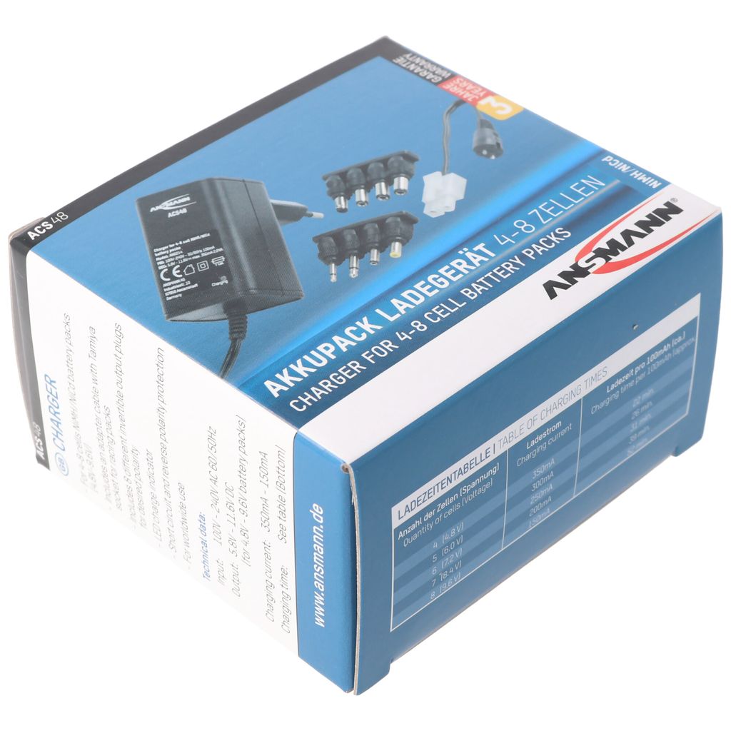 Ładowarka Ansmann ACS48 1001-0024 do akumulatorów 4,8 - 9,6 Zdjęcie produktu 