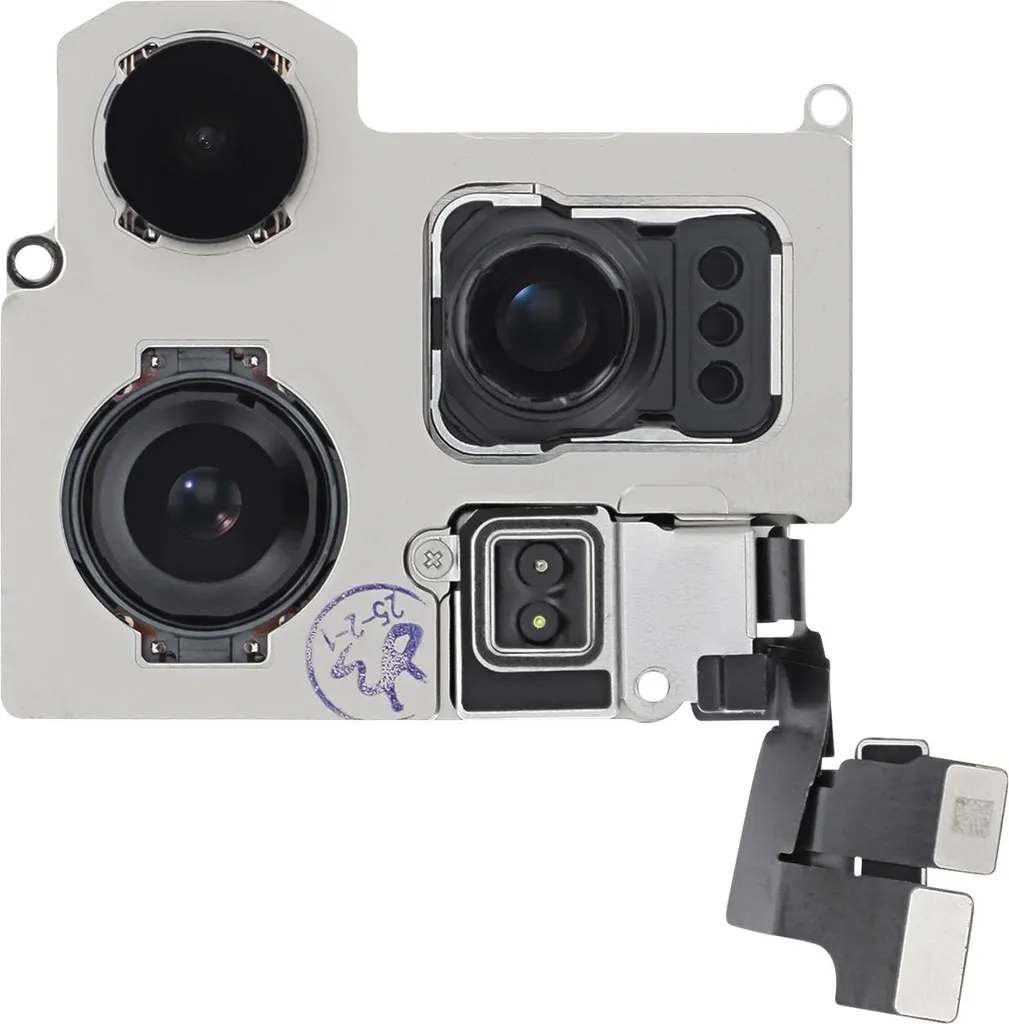Coque iPhone 16 Pro Clappio pour Photographie Triple Caméra Noir Argent