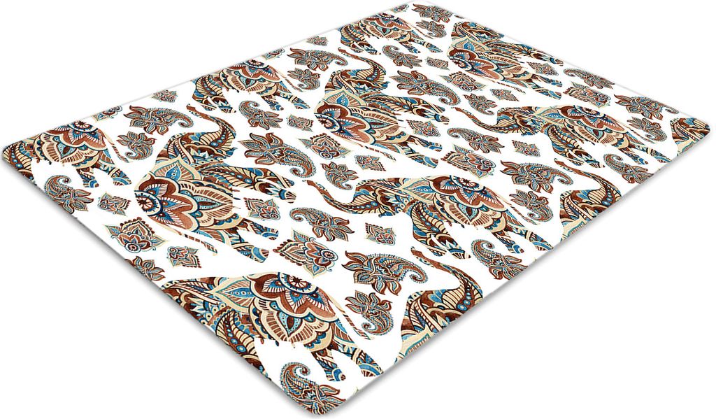 Stuhlunterlage Bürostuhlunterlage 120 cm x 90 cm Bodenmatte Bürostuhlunterlage - Elefant