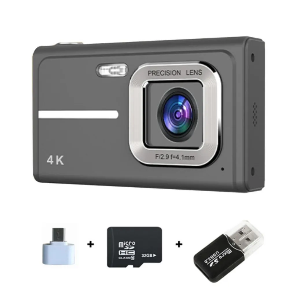 Appareil Photo Compact Numérique 48MP et Zoom 16X Set Complet Noir Pro