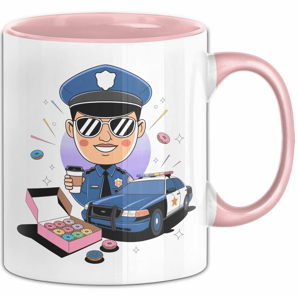 Polizist Tasse Geschenk Lustige Geschenkidee Spruch Für Strafverfolgung (Rosa)