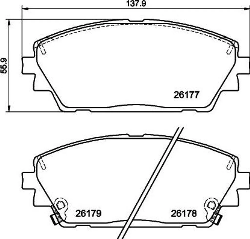 Plaquettes de frein pour Mazda 3 Textar 2617701 montage facile essieu