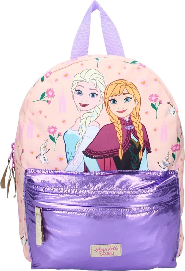 Vadobag Zaino Frozen II Connected By Nature - Per Bambini, Con Personaggi, Scuola E Tempo Libero
