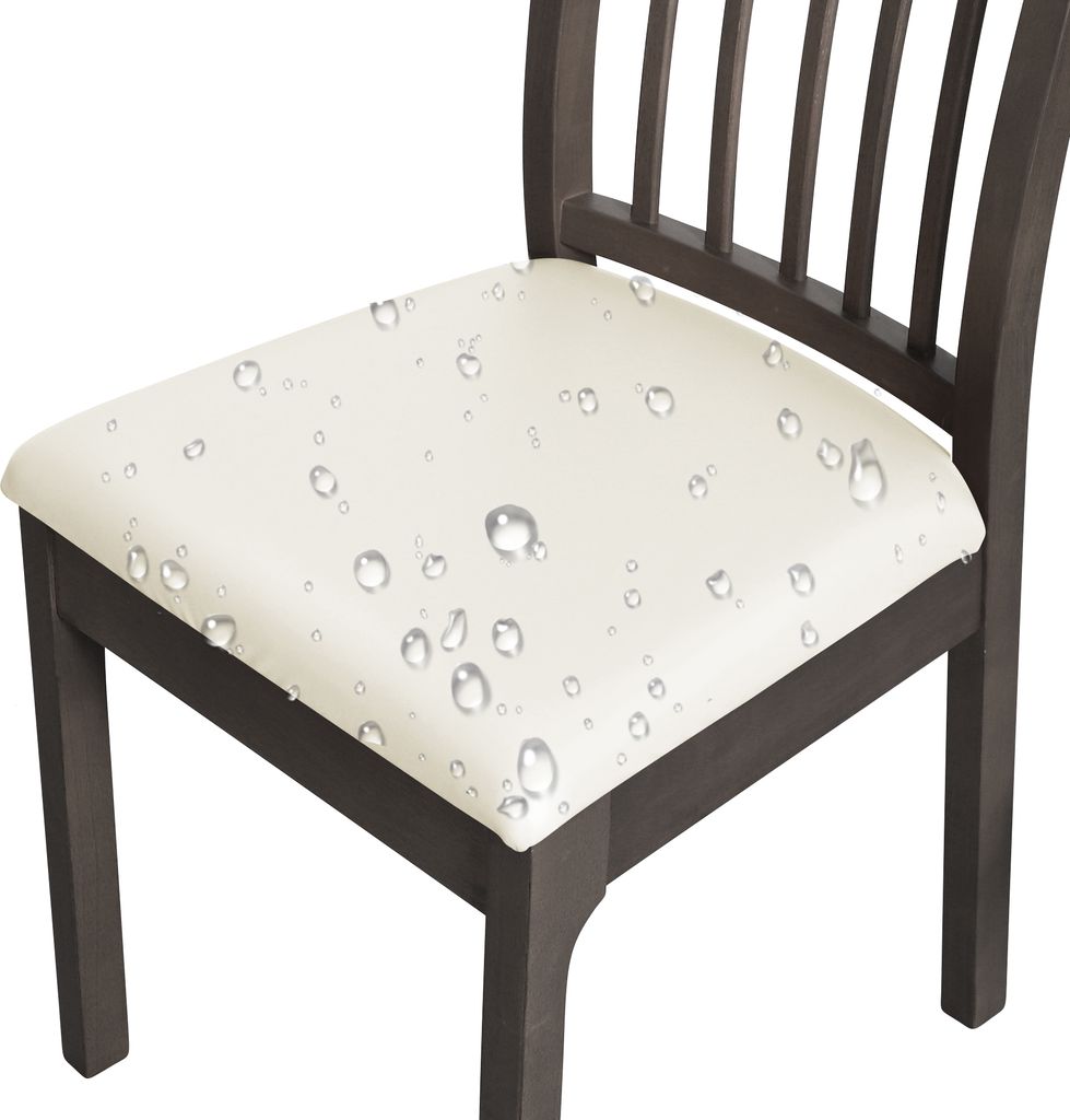 BESTCOVERS 100% Wasserdicht und öldicht Kunstleder Leder Polyurethan Sitzbezug Stuhlbezug Stuhlhusse Stretch Universell