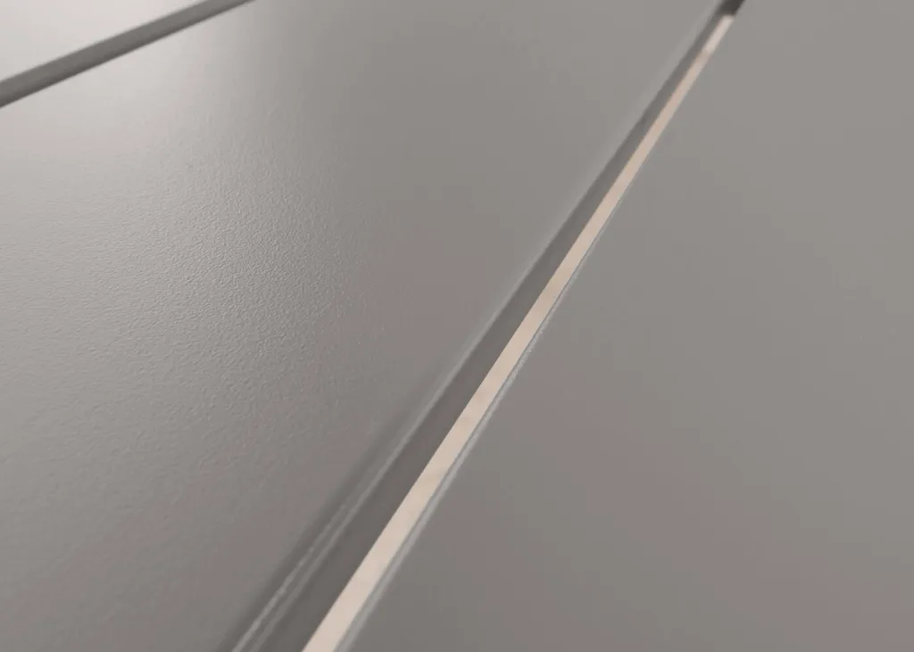 Table d'extérieur résistante aux intempéries en aluminium gris clair