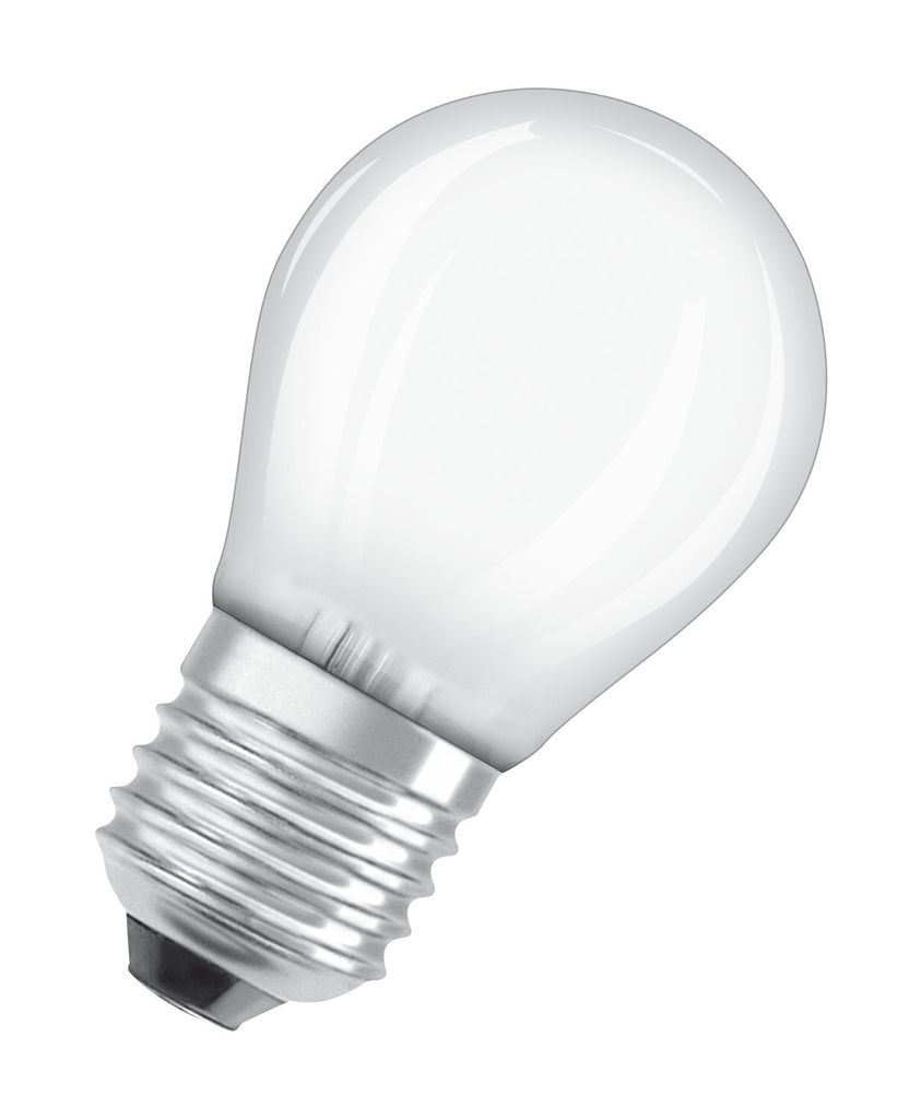 Osram LED Filament Leuchtmittel Tropfen 4,5W = 40W E27 matt 470lm Tageslicht 6500K kaltweiß