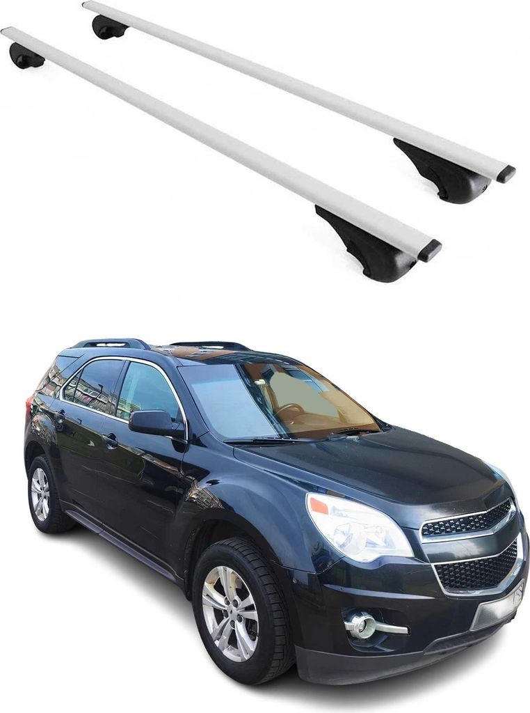 Dachträger Gepäckträger für Chevrolet Equinox 2010-2017 Grundträger Metall Grau