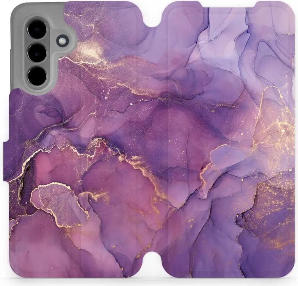 Handyhülle mit klappe für Galaxy A26 5G, Mobiwear Book, Violett
