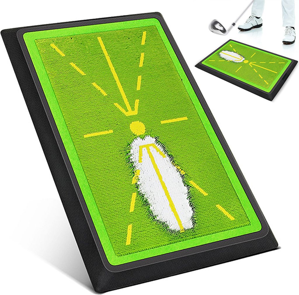 Golf-Schwungmatte, 30 x 43,5 cm, Breite Pitchgabel für Golf-Training, Golf-Indoor-Übung, Golf Trainingsmatte, Golf Übungsmatte
