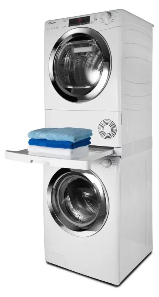 Care + Protect Kit d'empilage universel lave-linge et sèche-linge avec tablette