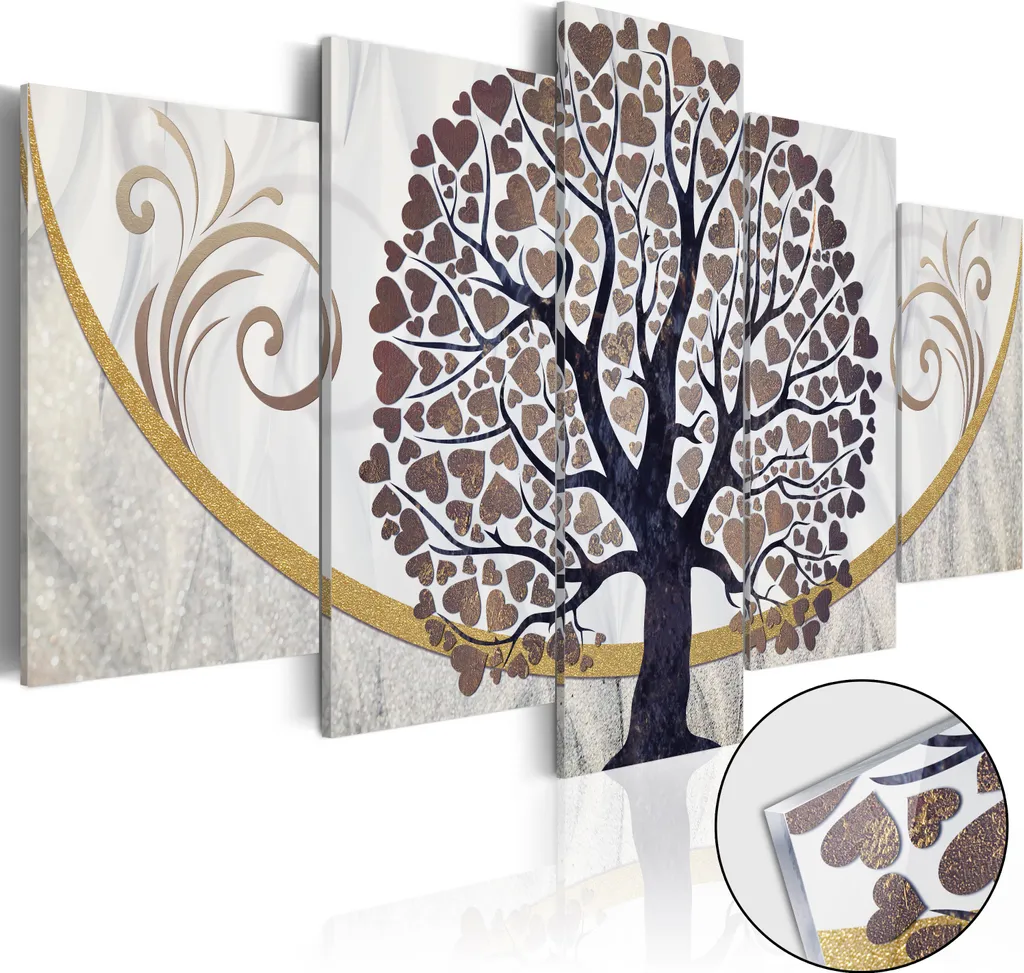 Tableau en verre acrylique incassable ARBRE ABSTRAIT b-C-0073-k-o durable