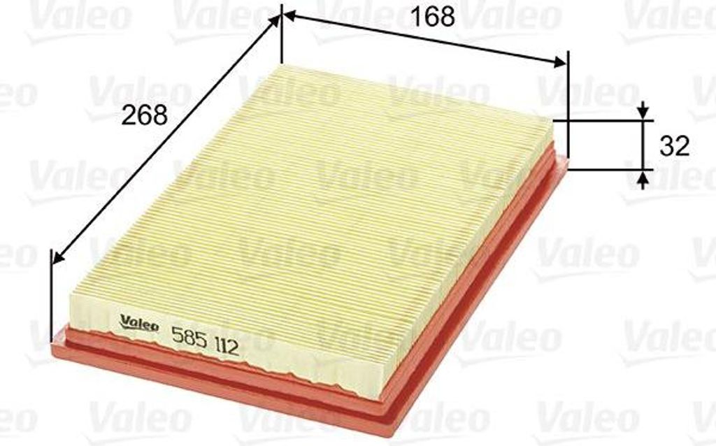 VALEO 585112 Luftfilter OE 1004509 kompatibel mit Escort, Fiesta, Puma