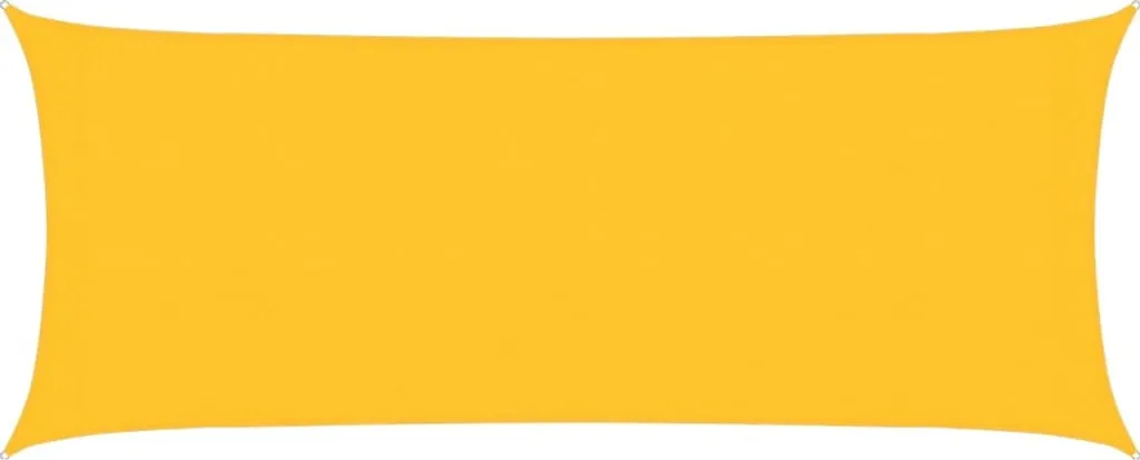 Voile d'ombrage anti-UV 2x4,5m rectangulaire jaune HDPE 160g/m² contre chaleur